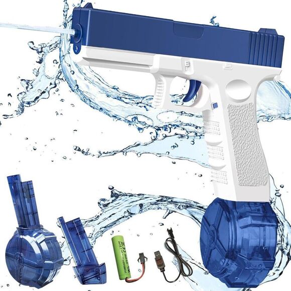 Electric Water Gun for Kids & Adults Long Range 32 FT Squirt Guns Automatic - Picture 1 of 6